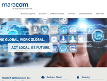 Tablet Screenshot of maracom.de